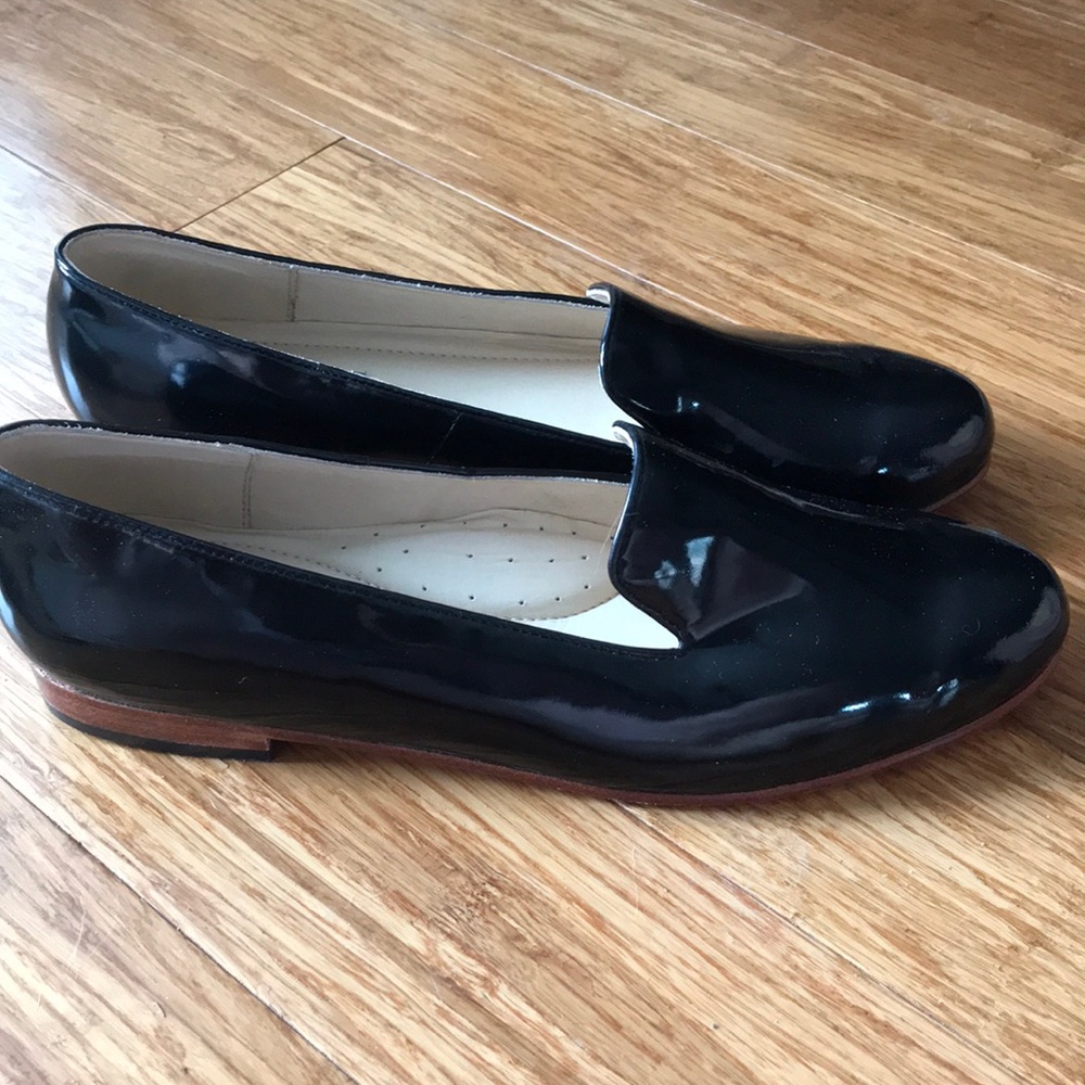 Rare Nisolo Black Patent Leather Loafers-Size 10 but fit like 10.5